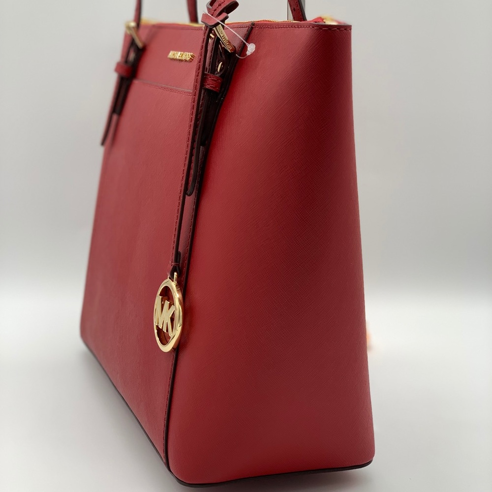 MICHAEL KORS CIARA LG TZ TOTE SCARLET 35T8GC6T9L - Picture 5 of 16